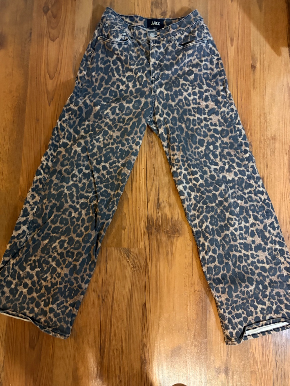 wide leg - cheetah print pants